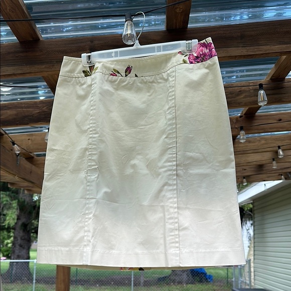 Harve Benard Women’s Suit Cream w/Floral Design Blazer 10 & Skirt 14 VINTAGE 80s - Picture 3 of 11